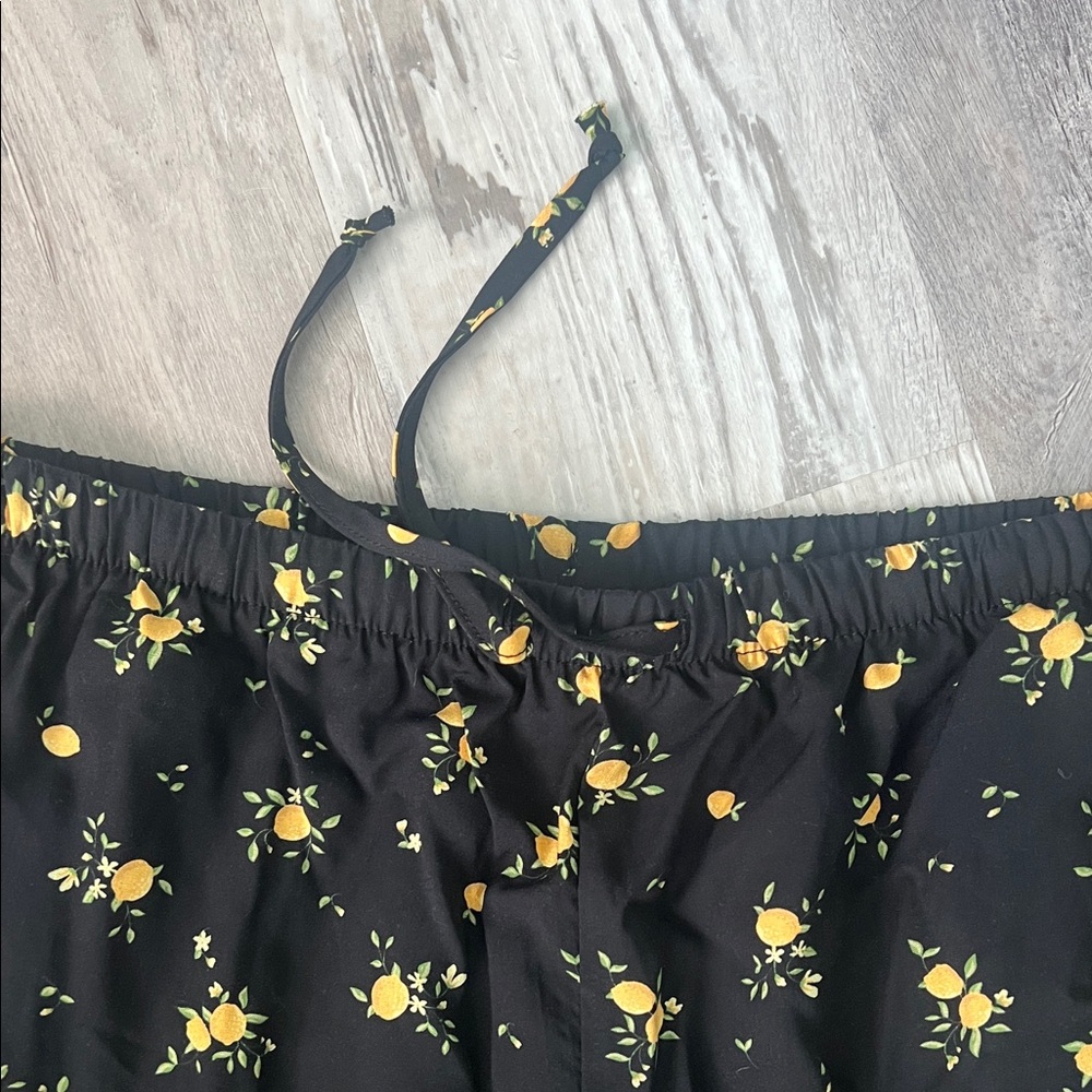 Floral Wide Leg Women's Pants - Picture 4 of 8